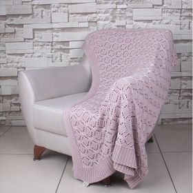 Betires Home Örgü Pudra Koltuk Şalı
