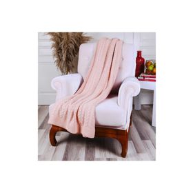 Betires Home Örgü Pudra Koltuk Şalı