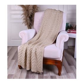 Betires Home TA14011 Bej Örgü Koltuk Şalı