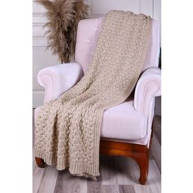 Betires Home TA14011 Bej Örgü Koltuk Şalı