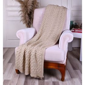 Betires Home TA14011 Bej Örgü Koltuk Şalı