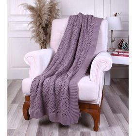 Betires Home TP15006 Mürdüm Örgü Koltuk Şalı