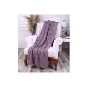 Betires Home TP15006 Mürdüm Örgü Koltuk Şalı