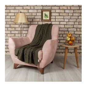 Betires Home TP17001 Haki Örgü Koltuk Şalı