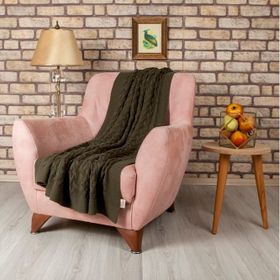 Betires Home TP17001 Haki Örgü Koltuk Şalı