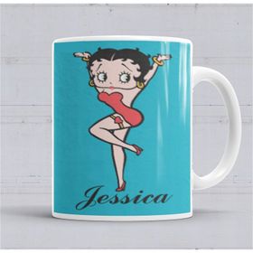 Betty Boop Porselen Kupa Bardak