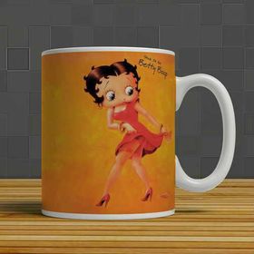 Betty Boop Porselen Kupa Bardak