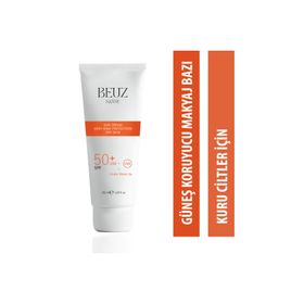 Beuz Sanse SPF50+ 50 ml Kuru Ciltler İçin Çok Yüksek Korumalı Güneş Kremi ve Makyaj Bazı