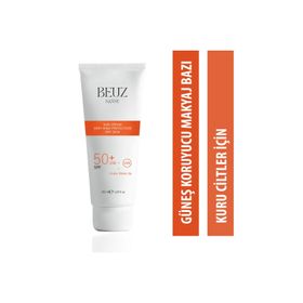 Beuz Sanse SPF50+ 50 ml Kuru Ciltler İçin Çok Yüksek Korumalı Güneş Kremi ve Makyaj Bazı