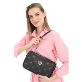 Beverly Hills Polo Club 05BHPC8000 Siyah Fermuarlı Kadın Günlük Çanta