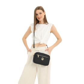 Beverly Hills Polo Club 05BHPC8007 Siyah Fermuarlı Kadın Bel Çantası