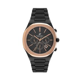 Beverly Hills Polo Club BP3025X.850 Siyah & Rose Gold Erkek Kol Saati