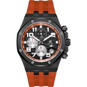 Beverly Hills Polo Club BP3783X.650 Siyah Turuncu Erkek Kol Saati