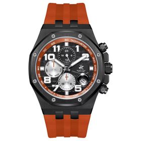 Beverly Hills Polo Club BP3783X.650 Siyah Turuncu Erkek Kol Saati