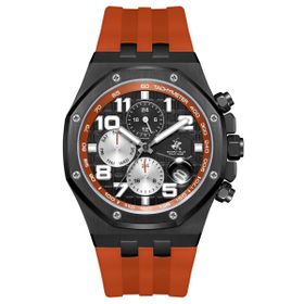 Beverly Hills Polo Club BP3783X.650 Siyah Turuncu Erkek Kol Saati