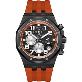 Beverly Hills Polo Club BP3783X.650 Siyah Turuncu Erkek Kol Saati