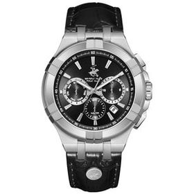 Beverly Hills Polo Club BP3803X.351 Siyah Gri Erkek Kol Saati