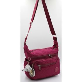 Bevitton 4120 Bordo Krinkıl Kumaş Kadın Çapraz Çanta