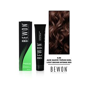 Bewon Profesyonel 100 ml 5.66 Açık Kahve Yoğun Kızıl Saç Boyası