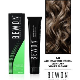 Bewon Profesyonel 100 ml 8.12 Açık Küllü İrize Kumral Saç Boyası