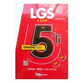 Bey Yayınları - 8. Sınıf LGS 5 Deneme Seti