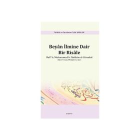 Beyan İlmine Dair Bir Risale Araştırma Yayınları