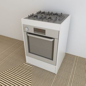 Beyaz Ankastre Fırın Ve Ocak Dolabı