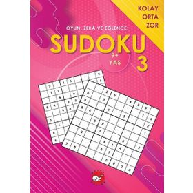 Beyaz Balina Yayınları - Sudoku 3 - Oyun Zeka ve Eğlence: Kolay Orta Zor