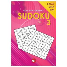 Beyaz Balina Yayınları - Sudoku 3 - Oyun Zeka ve Eğlence: Kolay Orta Zor