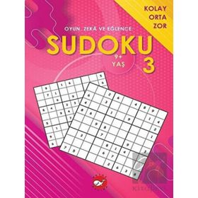Beyaz Balina Yayınları - Sudoku 3 - Oyun Zeka ve Eğlence: Kolay Orta Zor