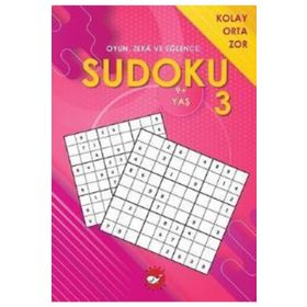Beyaz Balina Yayınları - Sudoku 3 - Oyun Zeka ve Eğlence: Kolay Orta Zor