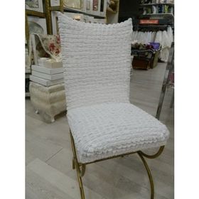 Beyaz Bürümcük Sandalye Kılıfı