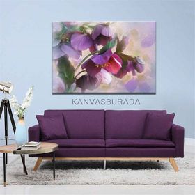 Beyaz Çiçekler Kanvas Tablo