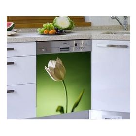 Beyaz Lale Bulaşık Makinesi Sticker
