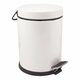 Beyaz Pedallı 5 Litre Çöp Kovası