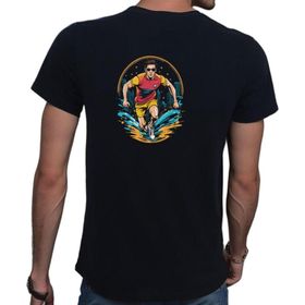 Beyaz Penguen 100 Elip Sport Siyah Erkek T-shirt