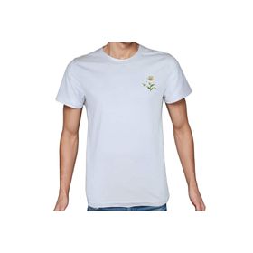 Beyaz Penguen Flower Beyaz Erkek T-shirt