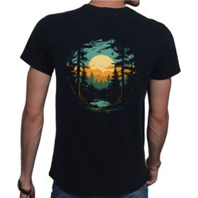 Beyaz Penguen Forest Siyah Erkek T-shirt