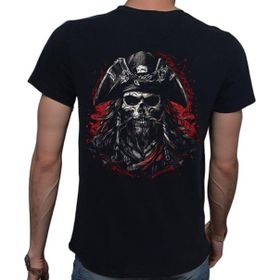 Beyaz Penguen Pirate Siyah Penye Basic Erkek Tişört