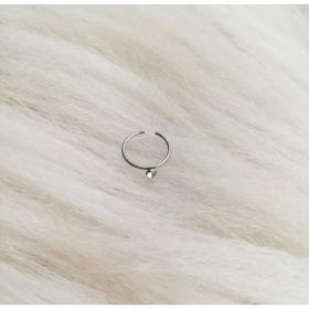 Beyaz Taşlı Burun Piercing
