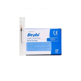 Beybi 1 cc İnsülin Tüberkülin Enjektörü