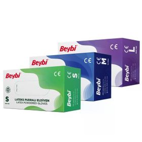Beybi 100 Adet S Boy Pudrasız Vinil Muayene Eldiveni