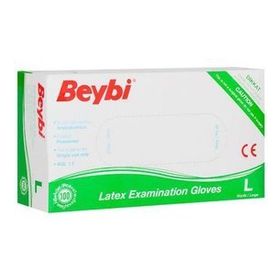 Beybi 100'lü Lateks Pudralı Muayene Eldiveni