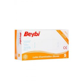 Beybi 100'lü Lateks Pudralı Muayene Eldiveni