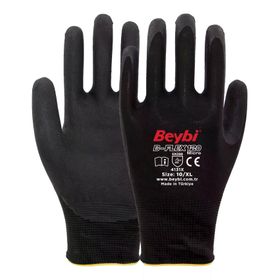Beybi B-Flex120 Siyah Micro Köpük Nitril 9 Beden 144 Çift İş Eldiveni