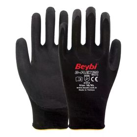 Beybi B-Flex120 Siyah Micro Köpük Nitril 9 Beden 144 Çift İş Eldiveni