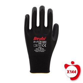 Beybi B-Flex120 Siyah Micro Köpük Nitril 9 Beden 144 Çift İş Eldiveni