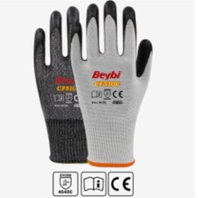 Beybi CF510C Köpük Nitril Kaplı Kesilmeye Dirençli Eldiven