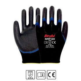 Beybi CNMF610D 12'li Kesilmeye Dayanıklı Mikro Köpük 3-4 Nitril Kaplı Eldiven