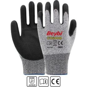 Beybi CU600 D PU Kaplı Polietilen Kesilmeye Dirençli Örme Eldiven